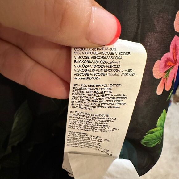 Desigual Kerowac Dress Black Floral Sheer Overlay
Long Sleeves Bodycon S… - Picture 7 of 7